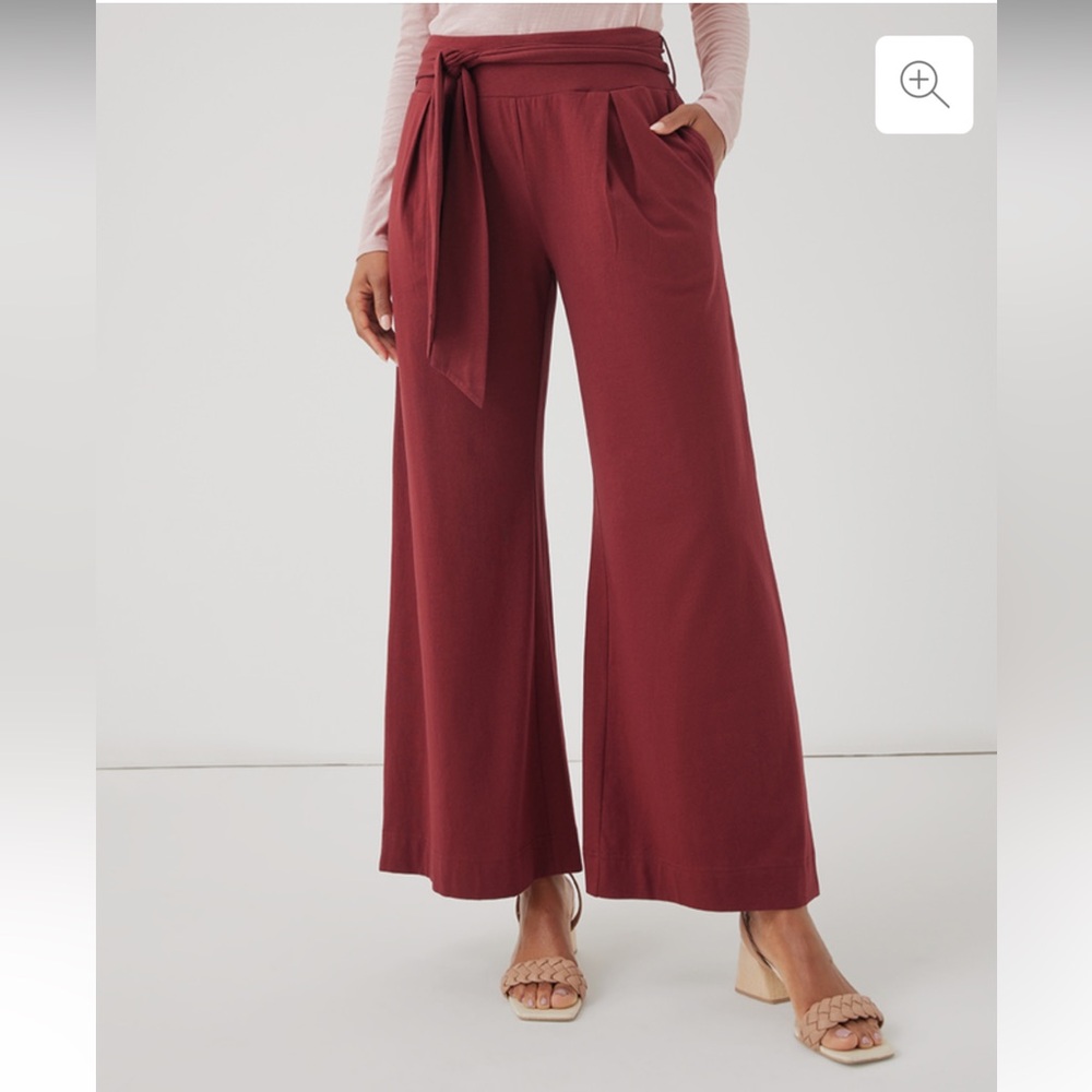 Pact Luxe Jersey Volume Pant in Pomegranate